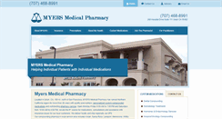 Desktop Screenshot of myersmedicalpharmacy.com