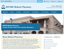 Tablet Screenshot of myersmedicalpharmacy.com